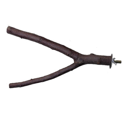 Rattan Ring Bird Cage Chewing Toy With Standing Frame - Natural Apple Branch Braided Ring For Birds-2