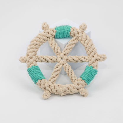 Color wheel Macrame Rope Pet Toy-4